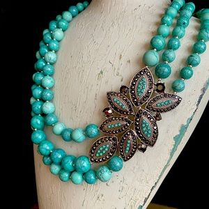 Turquoise Collar Statement Necklace
